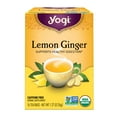 thumbnail image 2 of (2 pack) Yogi Lemon Ginger, Caffeine-Free, Organic Herbal Wellness Tea Bags, 16 Count, 2 of 9