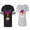Men Black / Women Heather, variant on King Queen Eagle Colorful Unisex Couple Matching Cotton Jersey style T-Shirt Contrasting stripes on sleeves (Men Black / Women Black) (Men S / Women S)