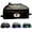 Black, variant on Majestic Ally Nylon Reflective Saddle Pommel Bag for Western Saddle