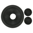 thumbnail image 2 of Paper Speaker Cone Drum Paper, 1 Inch Inner Diameter Rubber Surround Sturdy  High Frequency Roll Off Subwoofer Cones Drum Paper  For 4 Inch Speaker, 2 of 8