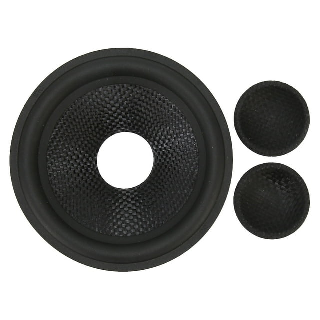 DEWIN Paper Speaker Cone Drum Paper 1 Inch Inner Diameter Rubber Surround Subwoofer Cones Drum Paper for 4 Inch Speaker