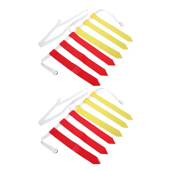 LEORX 4Pcs Adjustable Football Training Belt with Flags for Outdoor Sports and Rugby Games