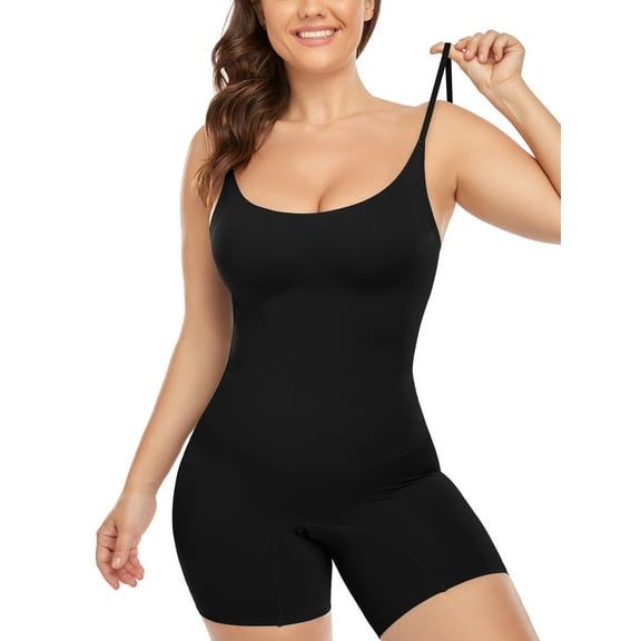 SHAPERIN Shapewear Bodysuit, Women's Tummy Control & Butt Lifter, Black