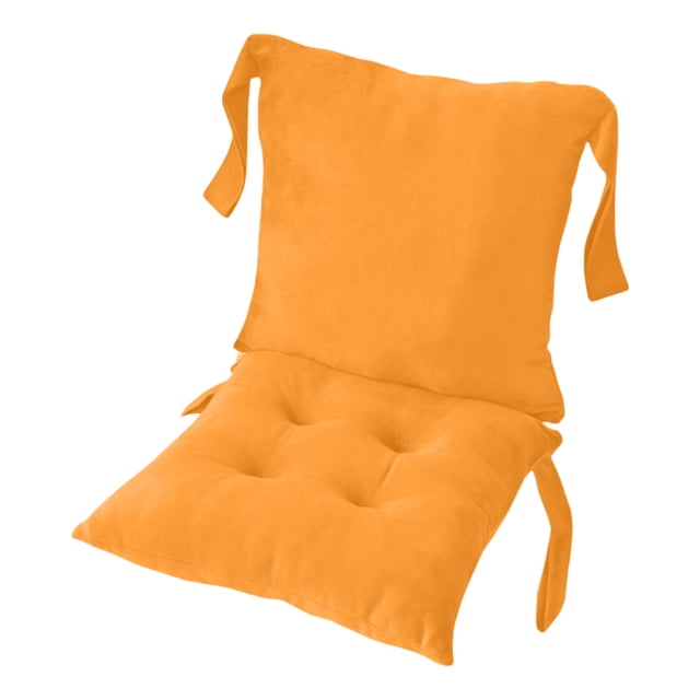 Btomtd Recliner Conjoined Cushion Rectangular Polyester Lumbar Support Office Sofa Chair With Lumbar Support Cushion, Orange