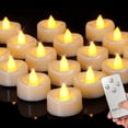 thumbnail image 1 of Velas de té sin llama Merrynights con mando a distancia, paquete de 12, 1 of 9