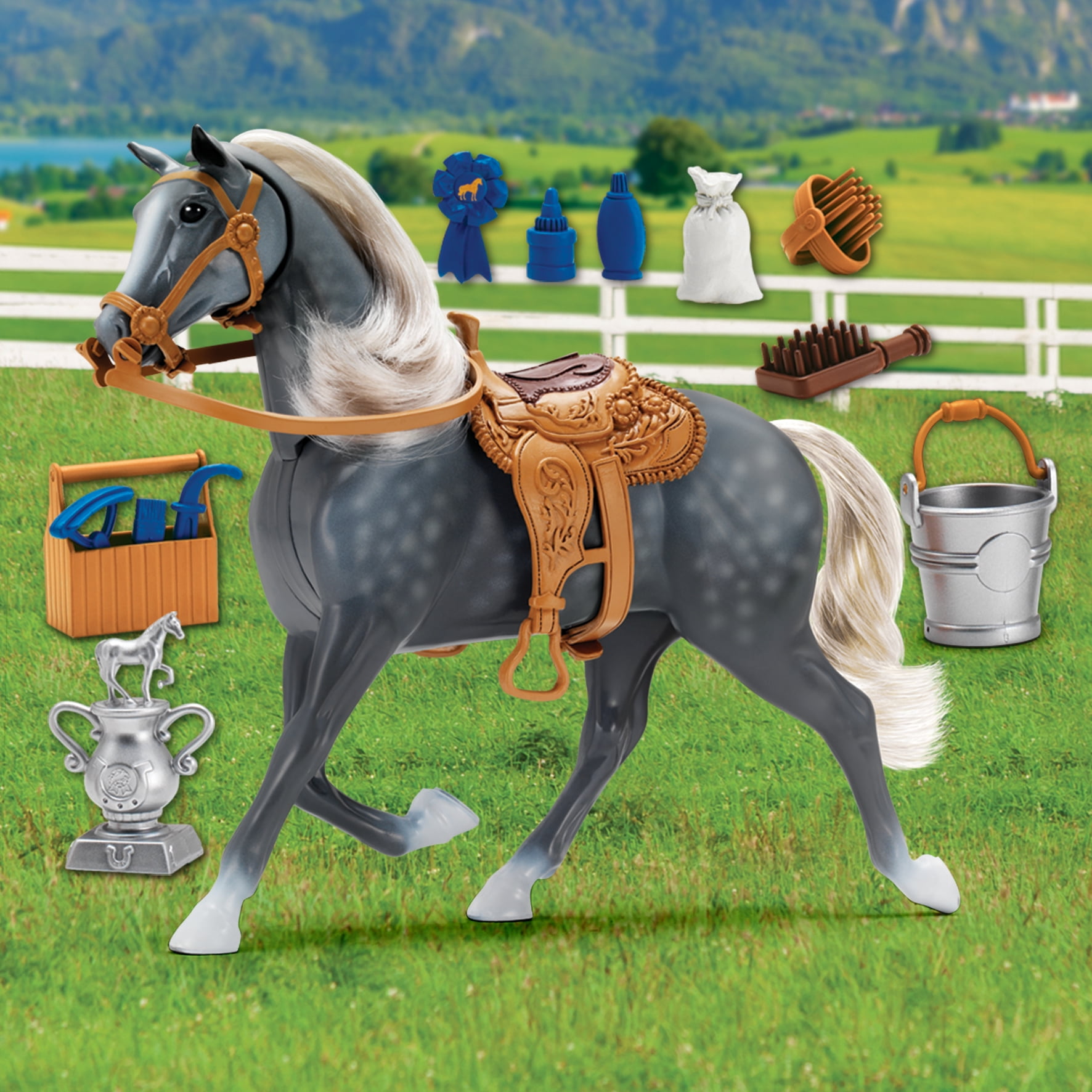 Лошадь года 2021. Blue ribbon Champions лошадка. Игрушки лошадь Blue ribbon Champion Deluxe Horse Set. Лошади игрушки Grand Champions. Набор лошадей для 7 лет.