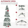 thumbnail image 5 of HOMCOM 9ft Tall Pre-Lit Snow-Flocked Artificial Christmas Tree with Realistic Branches, 900 Warm White LED Lights and 2094 Tips, 5 of 9