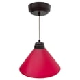 thumbnail image 2 of Lampara De Techo, Luz Ideal, Campana 511 Choco Pantalla De Cristal Rojo, 2 of 5