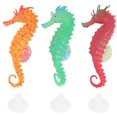 thumbnail image 1 of 3Pcs Aquarium Cheval de Mer Silicone Simulation Lumineuse Décor de Terrese(3.9in), 1 of 5