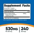 thumbnail image 2 of Nutricost Cayenne Pepper 530mg, 240 Capsules - Gluten Free, Non-GMO Supplement, 2 of 5