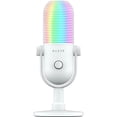 thumbnail image 1 of Micrófono USB Razer Seiren V3 Chroma RGB: Iluminación reactiva para streaming y juegos, micrófono de condensador con sensor táctil, limitador de ganancia digital y amortiguador. Compatible con PC, Dis, 1 of 5