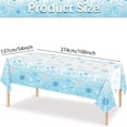thumbnail image 1 of Christmas Party Decorations,Christmas Decorations Party,Christmas Winter Decoration Disposable Plastic Tablecloths Red Blue Snowflake Christmas Party Tablecloths,Christmas Plastic Tablecloth, 1 of 2