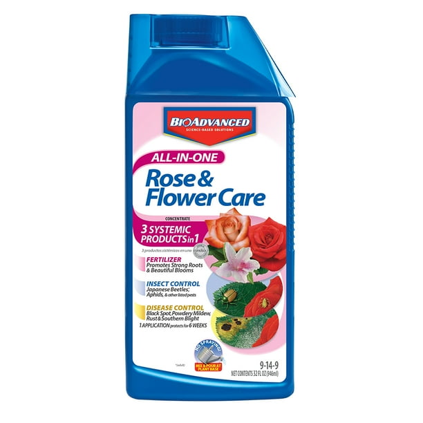 BioAdvanced AllInOne Rose & Flower Care, Concentrate, 32Ounce