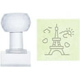 thumbnail image 2 of Soap Stamp Tower Pattern Acrylic Stamp with Handle Soap Embossing Stamp Soap Chapter Imprint Stamp for Handmade Soap Cookie Clay Pottery Stamp Biscuits Gummier Making Projects, 2 of 9