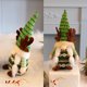 thumbnail image 1 of Estatua de enano de Navidad con adornos colgantes de árbol pequeño con barba blanca (niña), 1 of 7