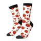 thumbnail image 1 of Balery Hand Drawn Tomatoes Calcetas Largas con Estampado para Hombre y Mujer – Suaves y Transpirables, Talla Única (US 5-11), 1 of 6