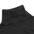 thumbnail image 4 of RYRJJ Women's Fall Winter Turtleneck Sweaters Batwing Long Sleeves Oversized Sweater Casual Dolman Knit Loose Tunic Pullover Tops Black Free Size, 4 of 5