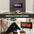 thumbnail image 5 of Resenkos Fireplace Heater,Electric Fireplace, 36 Inch Electric Wall Mounted Freestanding Fireplace with Remote Control-Black, 5 of 10