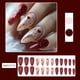 thumbnail image 4 of 24 uñas postizas con diseño de corazones rojos para San Valentín, para usar, para usar, parches para uñas., 4 of 6