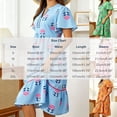 thumbnail image 3 of QUNYINEY Women's Summer Dresses A Line Short Sleeve Midi Floral Sundress Loose Fit Flowy Casual V Neck Ruffle Dresses, 3 of 6