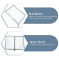 thumbnail image 4 of Binder Cover Loose-leaf Binder Cover 6-Rings Binder Shell Binder Notebook Shell Diary Book Cover, 4 of 8