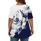 thumbnail image 3 of Camiseta de Manga Corta de Cuello en V Sólido Casual, Camisetas de Manga Corta para las Mujeres, 3 of 7