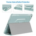 thumbnail image 5 of JETech Case for iPad 9.7-inch (2018/2017 Model, 6th/5th Generation), Double-fold Stand with Shockproof TPU Back Cover, Auto Wake/Sleep (Light Blue), 5 of 7