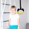 thumbnail image 1 of OULII 1 Paire Anneaux de Gymnastique Réglables avec Sangle en Métal et Nylon Durable, 1 of 8