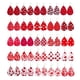 thumbnail image 2 of sweethay Pendientes de cuero con purpurina, gota de agua, colgante para el oído, joyería exagerada para el Día de San Valentín, pendiente colgante Ropa, zapatos y accesorios Miscelánea Tipo 2 sweethay AP010056-02, 2 of 6