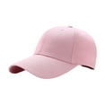 thumbnail image 1 of Qarigey Gorra ligera para el sol para mayor comodidad, aventuras al aire libre, gorra de béisbol universal de poliéster ajustable Sombreros rosa, 1 of 6