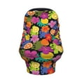 thumbnail image 2 of Haiem Hawaiian Style Baby Nursing Cover & Nursing Poncho - Multi Use Cover for Baby Car Seat Canopy, Stroller Cover, 360°Full Privacy Breastfeeding Coverage, 2 of 9