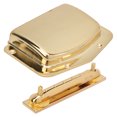 thumbnail image 4 of Tailpiece Bridge Cover, Universal Lightweight Adjustable Fixed Bridge Tailpiece, For Friends Gift Electric Guitar Gold, 4 of 8