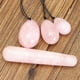 thumbnail image 3 of 3Pcs natural rose quartz yoni egg kegel exercise 100mm massage stick manual massager luolv, 3 of 4