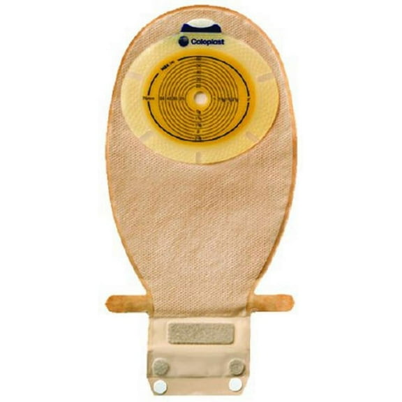 SenSura EasiClose Filtered Ostomy Pouch One-Piece System 11 1/2 Inch Length, Maxi 1-1/4 Inch Stoma Drainable Flat, Pre-Cut, Coloplast, 15523 - Box of 20