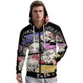 thumbnail image 2 of Demon Slayer Jacket Casual Oversized Hoodie Stylish Zipper Hooded Sweatshirt Warm Loose Outerwear 5XL, 2 of 8