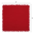 thumbnail image 6 of REGALWOVEN 6 Pack Cloth Napkins, Cotton Reusable with Tassel Table Dinner Napkins for Restaurant, Weddings, Events, and Parties Burgundy 18x18inch, 6 of 6