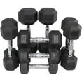 thumbnail image 2 of CAP CAST IRON HEX DUMBBELL, BLACK, Single, 2 of 2