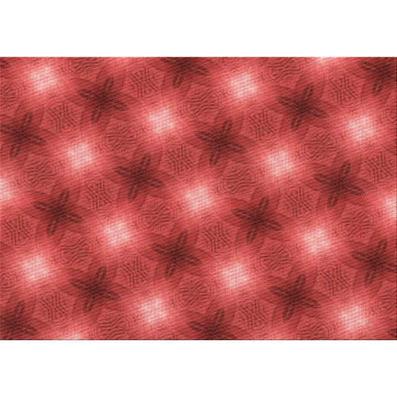 Ahgly Company Machine Washable Indoor Rectangle Transitional Red Area Rugs, 8' x 12'