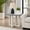 Gray, variant on Contemporary Black End Table, Modern Compact Side Table with Intersecting Base, Durable Engineered Wood Accent Table for Living Room Sofa Side