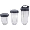 thumbnail image 1 of 3Pcs Replacement Cups 32 Oz Colossal +24 Oz Tall +18oz Small Cup+3 Lids For Nutribullet Fruit Juicer, 1 of 5