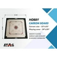 thumbnail image 5 of Stag® Family Fun Carrom Board Game with Coins and Striker, 29", 5 of 5