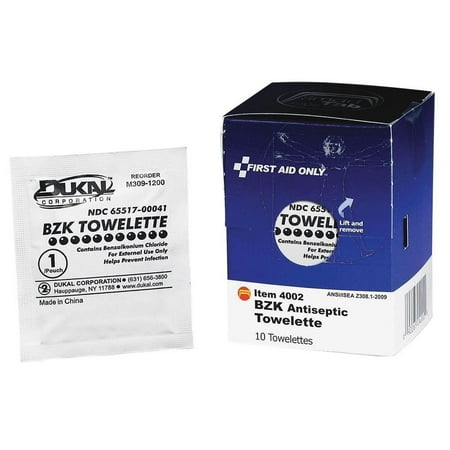 First Aid Only Antiseptic Cleansing Wipes, 10 Ct