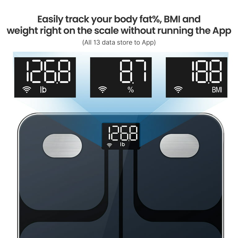 RENPHO Wi-Fi Scale Smart Digital Bathroom Weight BMI Body Fat