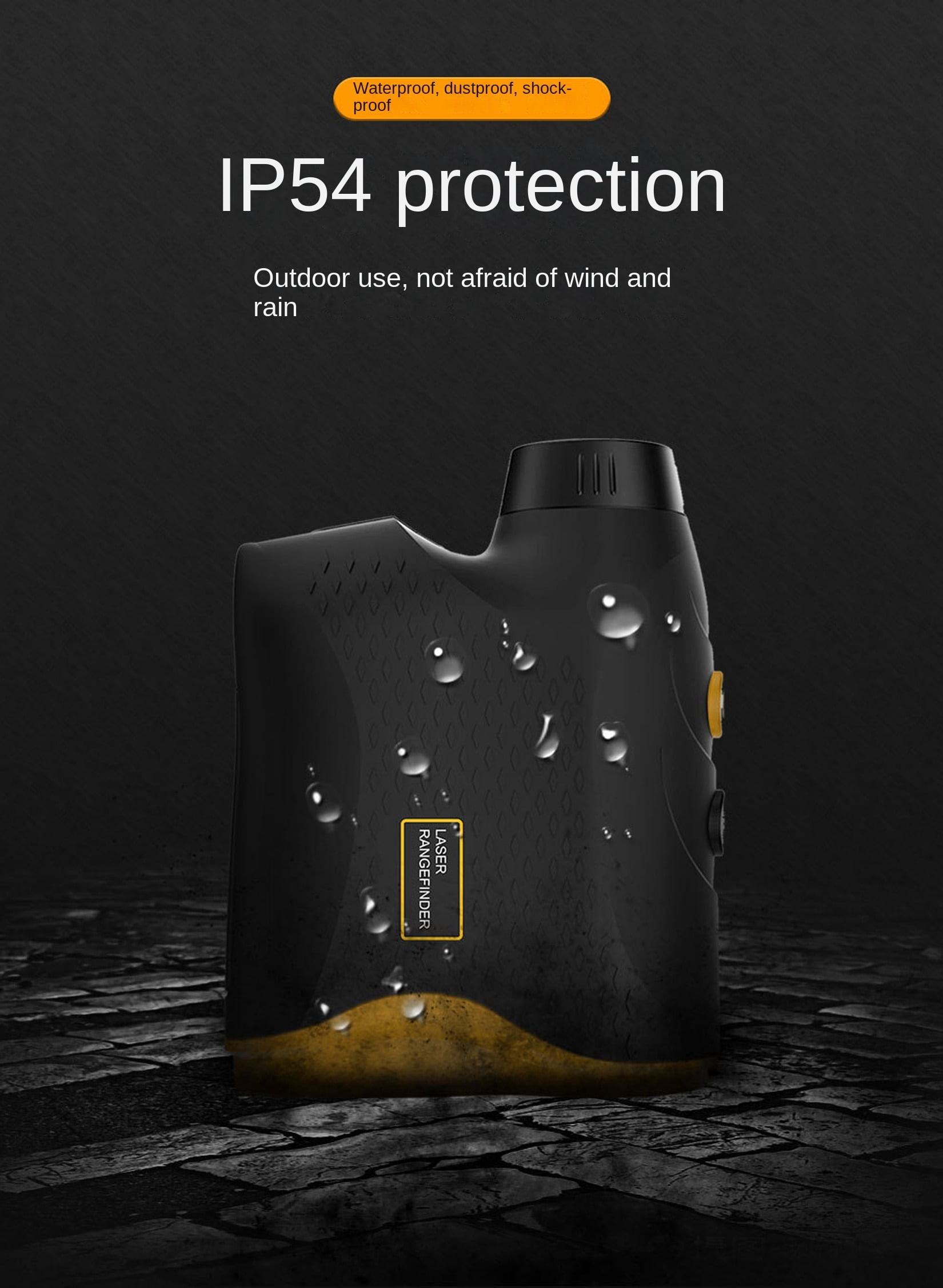 Laser Range Finder Telescope,546.8 Yards Farther,6 Times Magnification Laser Range Finder for Shooting,Hunting and Golf with Ranging,Speed,Flagpole Lock,Fog Measurement,Angle measurement,IP54 Waterpro