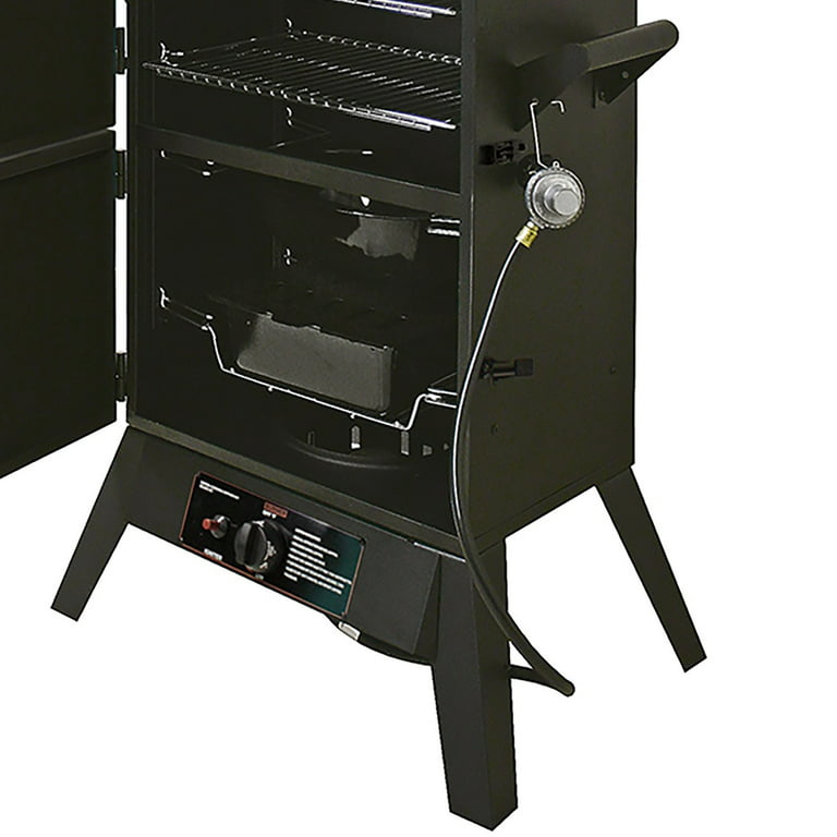 Smoke Hallow 38-Inch Outdoor Vertical Propane Gas BBQ Meat Smoker Grill,  Black 
