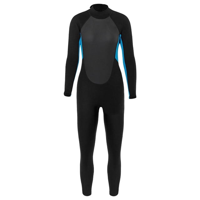 Traje de baño para niños Traje de baño de neopreno de 3 mm Trajes completos Cremallera para surfear Natación Azul S DYNWAVEMX traje de neopreno para niños