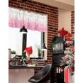 thumbnail image 4 of Christmas Valances for Windows Xmas Tree Forest Christmas Kitchen Curtain Valances Rod Pocket Snowflake Pink Window Curtain Treatment Short Topper Curtains Seasonal Valance Christmas Decor, 54x18 Inch, 4 of 6