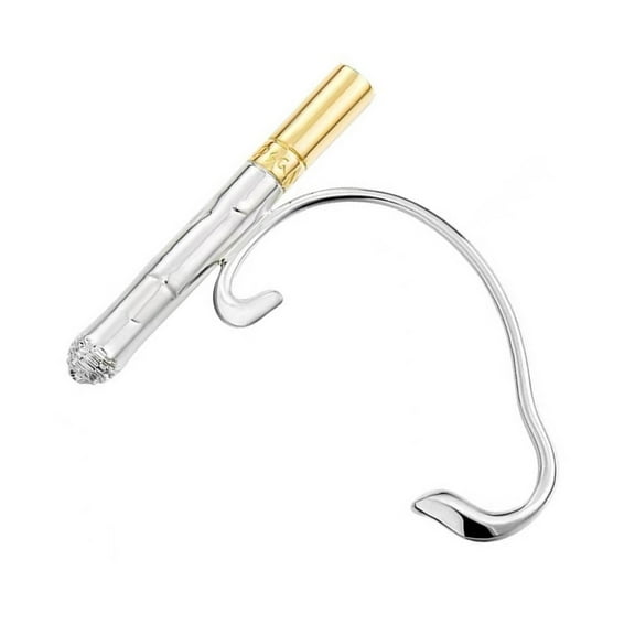 Exaggerated Ear Cuff Eye Catching Cool Cigarette Shaped Ear Dangle Pressure Ear Clip Ear Accessory for Smaoking Lover