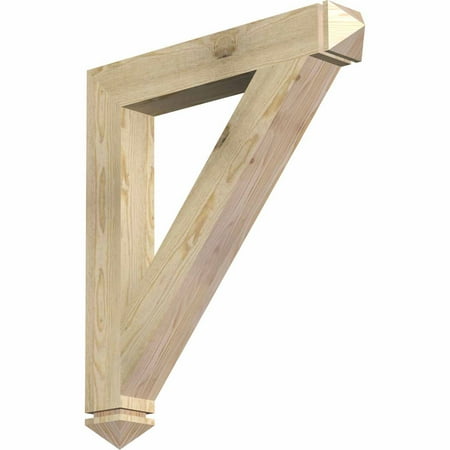 

Ekena Millwork 4 W x 28 D x 32 H Traditional Arts & Crafts Rough Sawn Bracket Douglas Fir