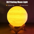 thumbnail image 1 of Mistaha 3D Printing Touching Jupiter Light USB Rechargeable 2-Color Dimmable Night Lamp Bedroom Decor with, 1 of 8